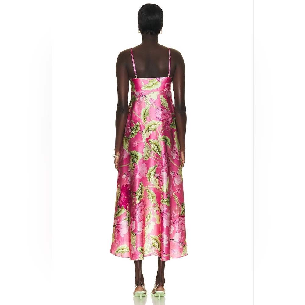 Rocco Sand Ren Silk High Low Dress - Picture 2 of 5